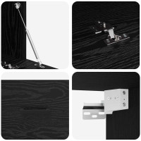 Produktbild för Väggmonterat skåp Svart Ek 60 x 36,5 x 35 cm Konstruerat trä