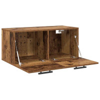 Produktbild för Väggskåp Gammalt trä 80 x 36.5 x 35 cm Konstruerat trä