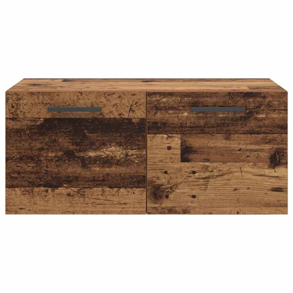 Produktbild för Väggskåp Gammalt trä 80 x 36.5 x 35 cm Konstruerat trä