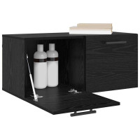 Produktbild för Väggskåp Svart ek 80 x 36.5 x 35 cm Konstruerat trä
