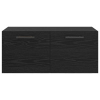 Produktbild för Väggskåp Svart ek 80 x 36.5 x 35 cm Konstruerat trä