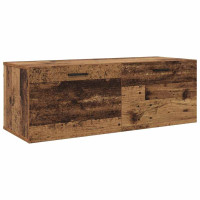 Produktbild för Väggmonterat skåp Väggmonterad Gammalt trä 100 x 36,5 x 35 cm