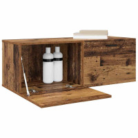 Produktbild för Väggmonterat skåp Väggmonterad Gammalt trä 100 x 36,5 x 35 cm