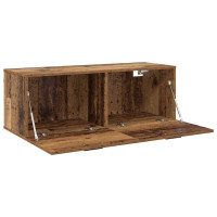 Produktbild för Väggmonterat skåp Väggmonterad Gammalt trä 100 x 36,5 x 35 cm