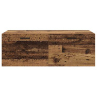 Produktbild för Väggmonterat skåp Väggmonterad Gammalt trä 100 x 36,5 x 35 cm