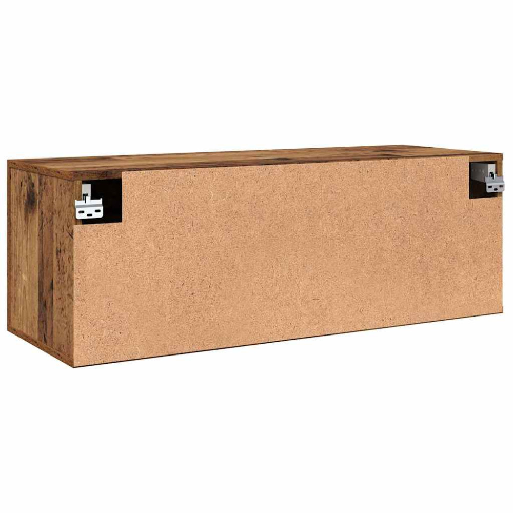 Produktbild för Väggmonterat skåp Väggmonterad Gammalt trä 100 x 36,5 x 35 cm