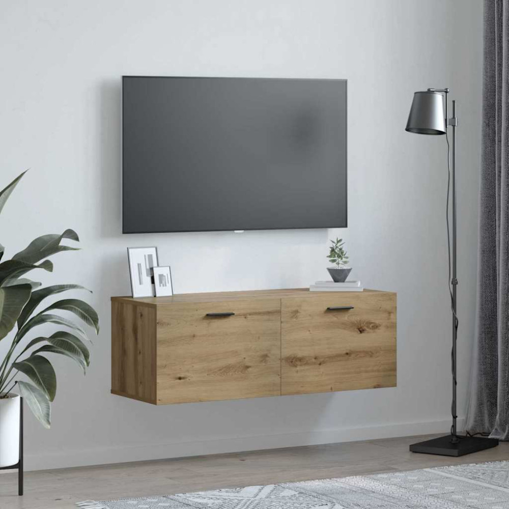 Produktbild för Väggmonterat skåp Artisan Ek 100 x 36,5 x 35 cm Konstruerat trä