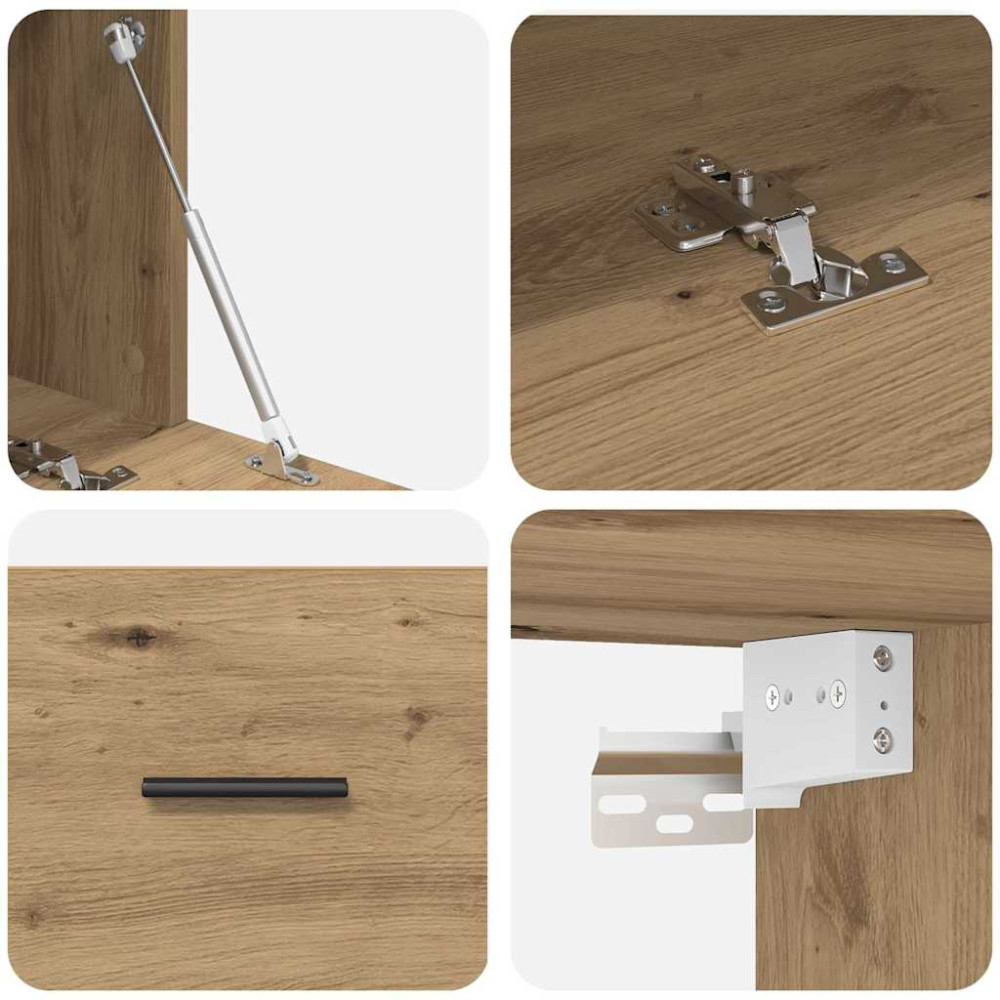 Produktbild för Väggmonterat skåp Artisan Ek 100 x 36,5 x 35 cm Konstruerat trä