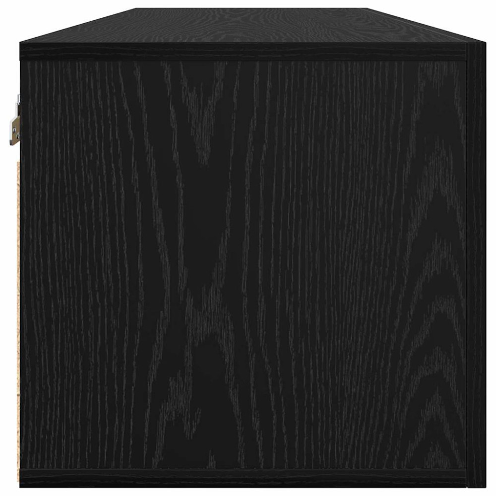 Produktbild för Väggmonterat skåp Svart Ek 100 x 36,5 x 35 cm Konstruerat trä