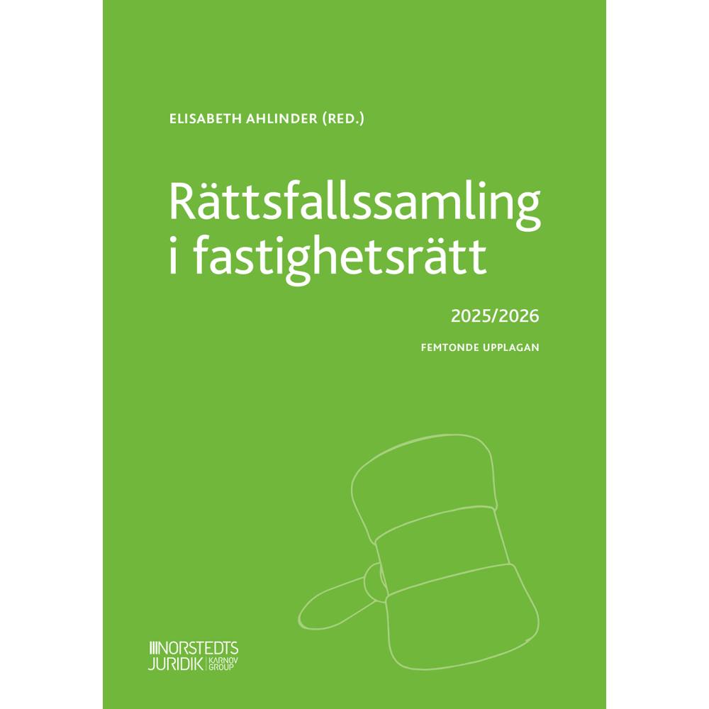 Produktbild för Rättsfallssamling i fastighetsrätt : 2025/2026 (häftad)