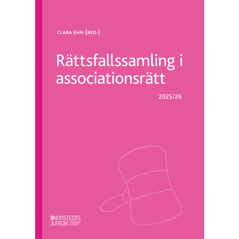 Produktbild för Rättsfallssamling i associationsrätt : 2025/26 (häftad)