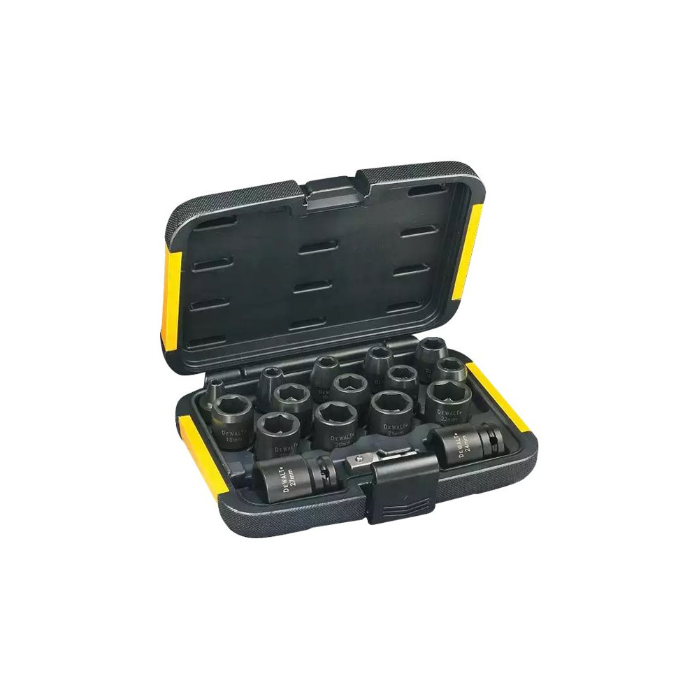 Produktbild för DeWALT slagsocketsats - 17 delar
