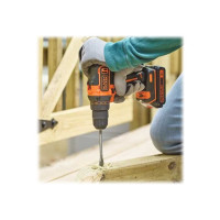 Produktbild för BLACK+DECKER BDCDD186KB-QW - borr/drivare - sladdlös - 2 batterier