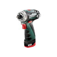 Produktbild för Metabo PowerMaxx BS Basic - borr/drivare - sladdlös - 2 hastigheter - 2 batterier