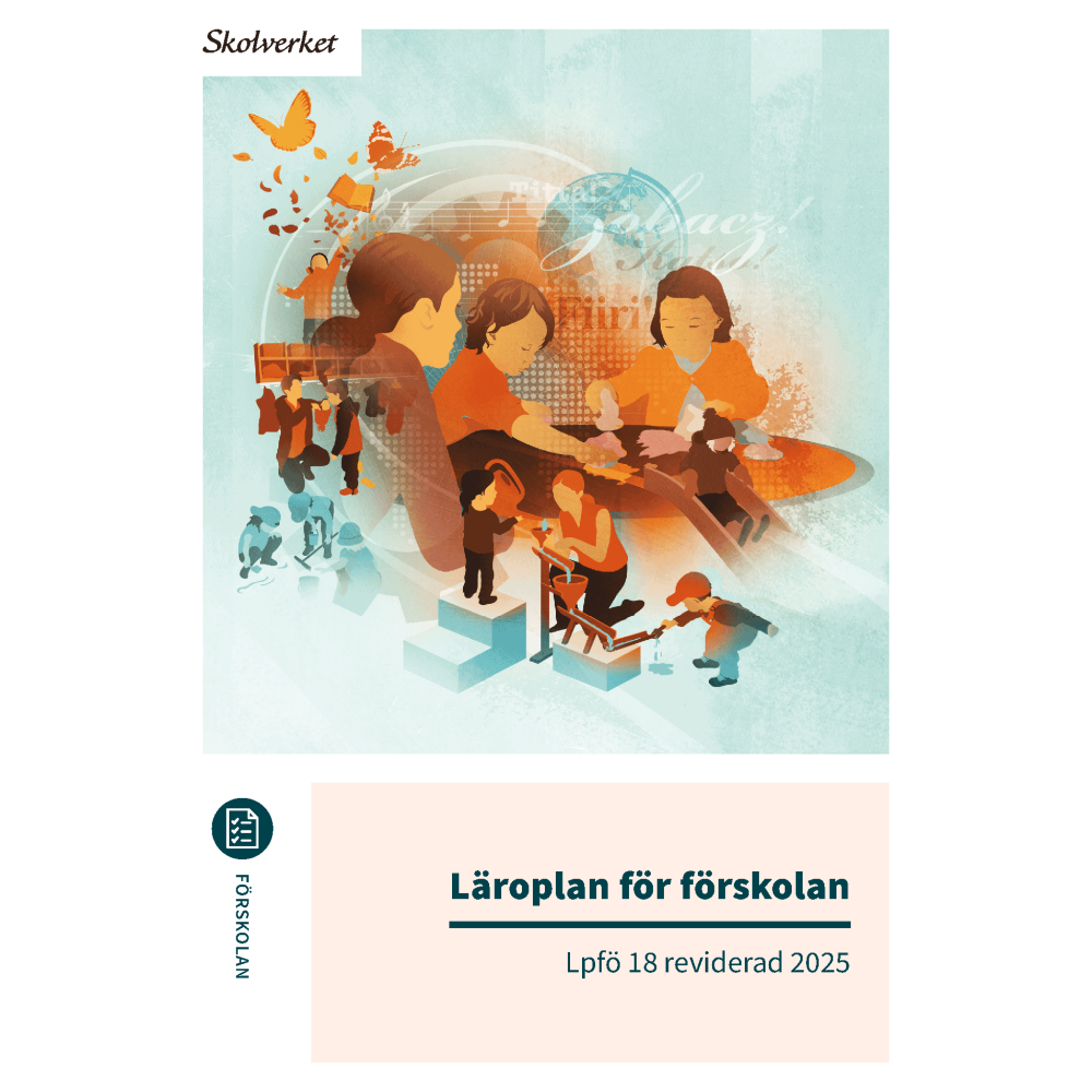 Produktbild för Läroplan för förskolan Lpfö 18 reviderad 2025 (häftad)