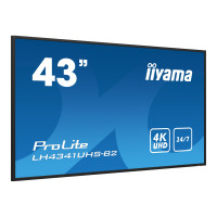 Produktbild för iiyama ProLite LH4341UHS-B2 43" Klass (42.5" visbar) LED-bakgrundsbelyst LCD-skärm - 4K - för digital skyltning