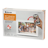 Produktbild för DENVER FRAMEO PFF-1024WHITE - digital fotoram