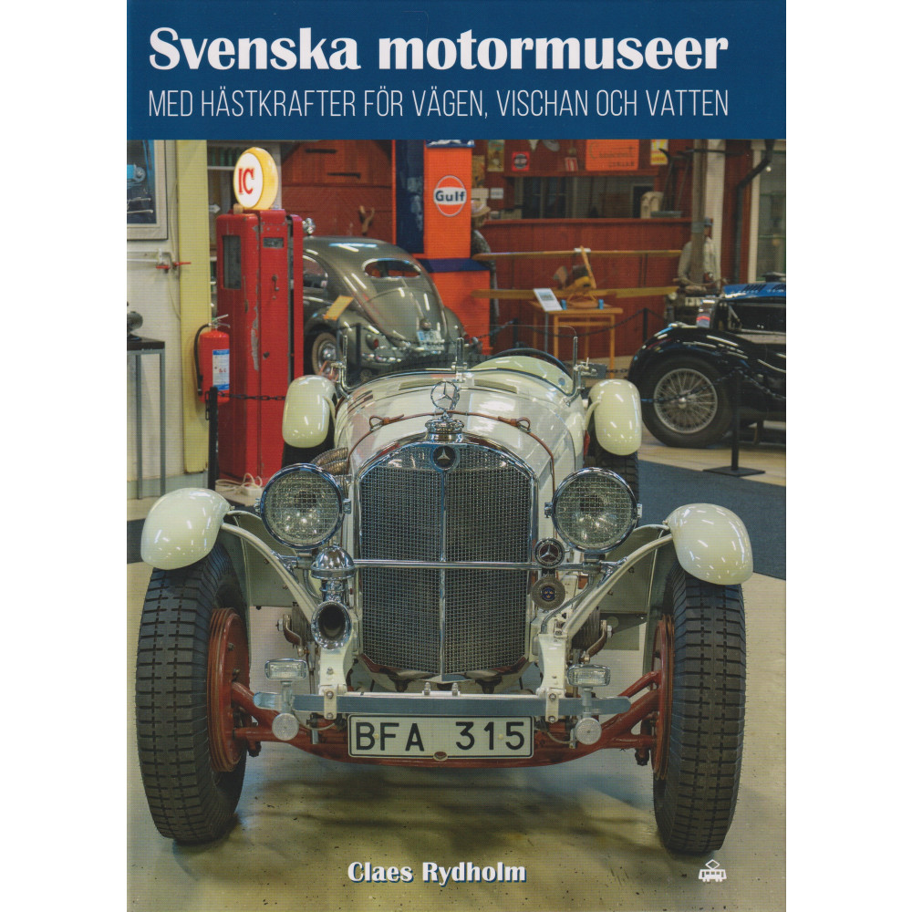 Produktbild för Svenska motormuseer med hästkrafter för vägen vischan och vatten (bok, kartonnage)
