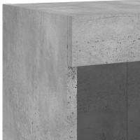 Produktbild för Tv-bänk 5 delar LED betonggrå konstruerat trä