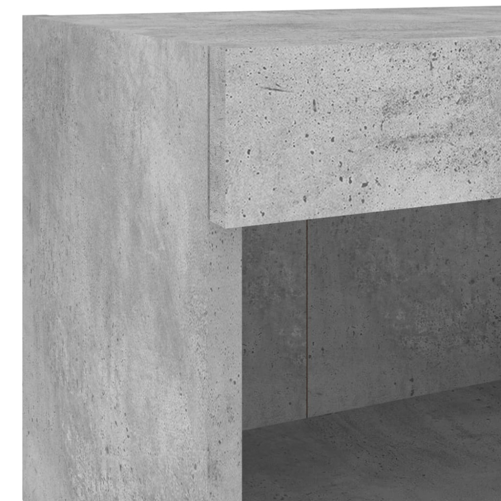 Produktbild för Tv-bänk 5 delar LED betonggrå konstruerat trä