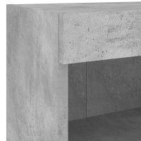 Produktbild för Tv-bänk 5 delar LED betonggrå konstruerat trä