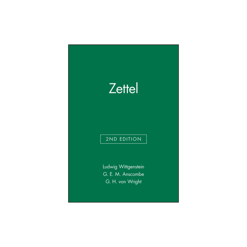 Produktbild för Zettel (häftad, eng)