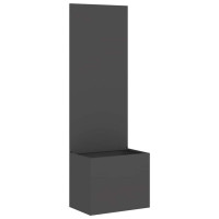 Produktbild för Trädgårds integritetsskärm Svart 50 x 150 cm Kallvalsat stål