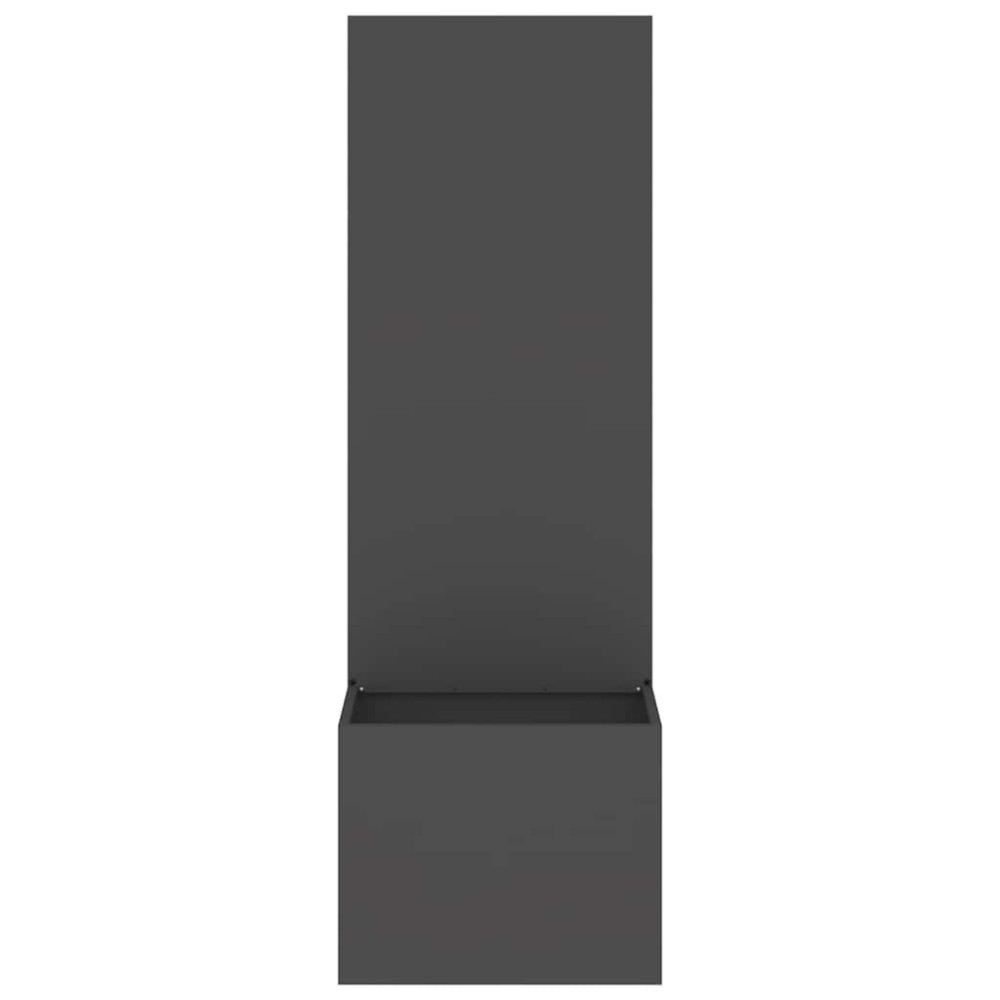 Produktbild för Trädgårds integritetsskärm Svart 50 x 150 cm Kallvalsat stål