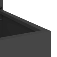 Produktbild för Trädgårds integritetsskärm Svart 50 x 150 cm Kallvalsat stål