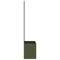 Produktbild för Trädgårds integritetsskärm Olivgrön 50 x 150 cm Kallvalsat stål