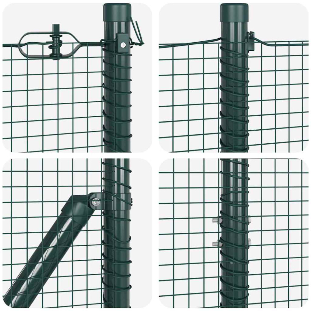 Produktbild för Markfixerat Svetsat Stängsel 10 x 1,2 m (B x H)