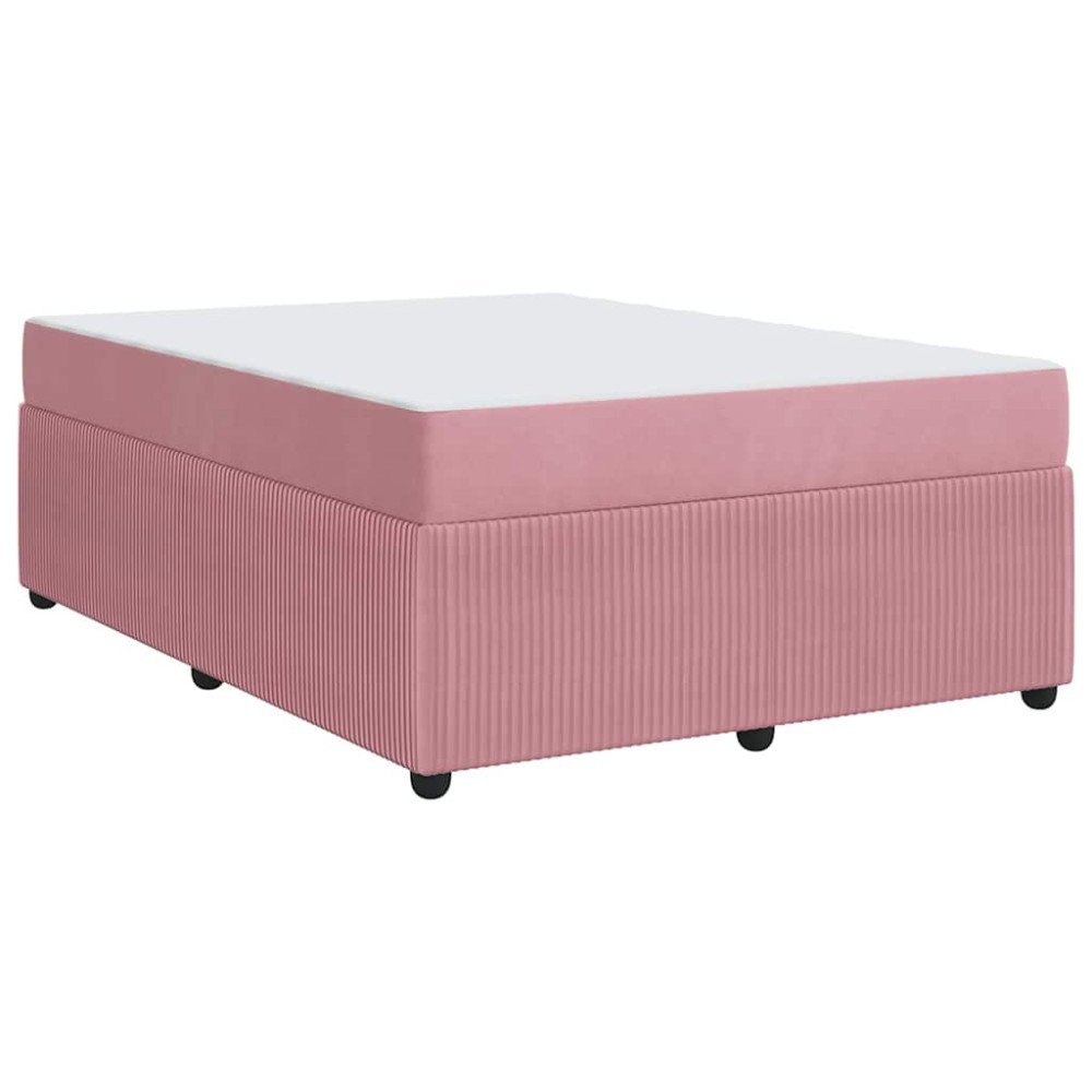 Produktbild för Sängram med madrass Rosa 160 x 200 cm tyg