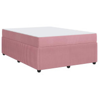 Produktbild för Sängram med madrass Rosa 160 x 200 cm tyg