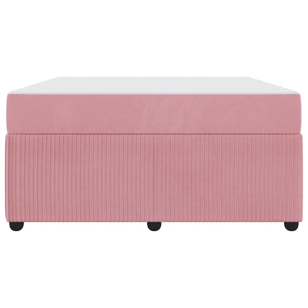 Produktbild för Sängram med madrass Rosa 160 x 200 cm tyg
