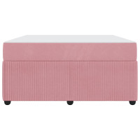 Produktbild för Sängram med madrass Rosa 160 x 200 cm tyg