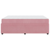 Produktbild för Sängram med madrass Rosa 160 x 200 cm tyg