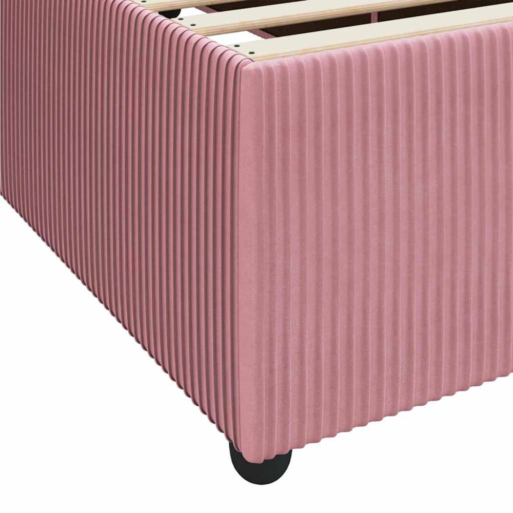 Produktbild för Sängram med madrass Rosa 160 x 200 cm tyg