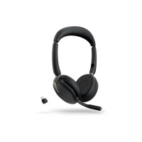 Produktbild för Jabra Evolve2 65 Flex UC Stereo - headset - USB-C - med trådlös laddningsplatta
