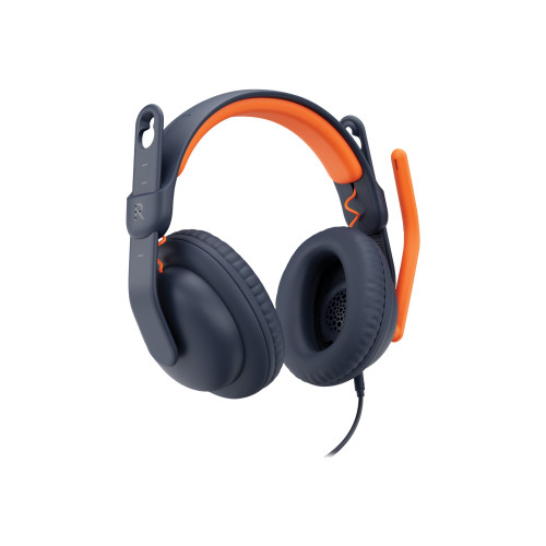 Logitech Logitech Zone Learn Wired Over-Ear Headset for Learners, USB-C - hörlurar med mikrofon - ersättning - USB-C