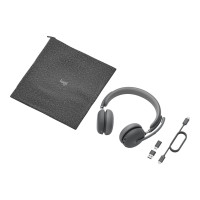 Produktbild för Logitech Zone Wireless 2 UC - headset - USB-C via Bluetooth-adapter
