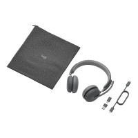 Produktbild för Logitech Zone Wireless 2 UC - headset - USB-C via Bluetooth-adapter