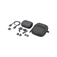 Produktbild för HP Poly Voyager Free 60 UC - True wireless-hörlurar med mikrofon - USB-C via Bluetooth-adapter