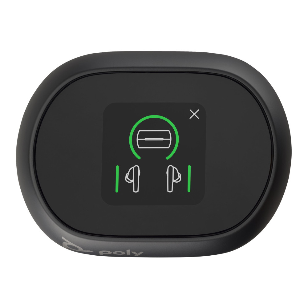 Produktbild för HP Poly Voyager Free 60+ - True wireless-hörlurar med mikrofon - USB-C via Bluetooth-adapter, 3,5 mm kontakt