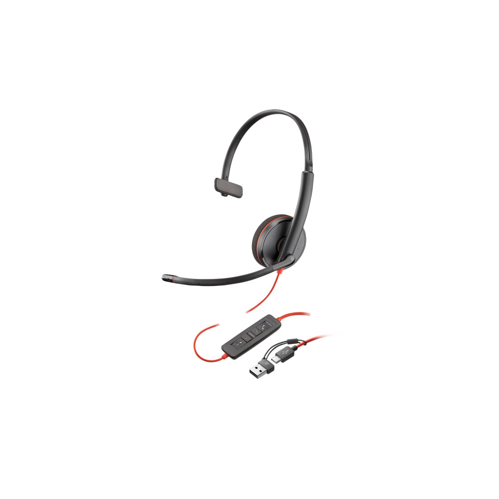 Produktbild för HP Poly Blackwire 3210 - headset - USB-C