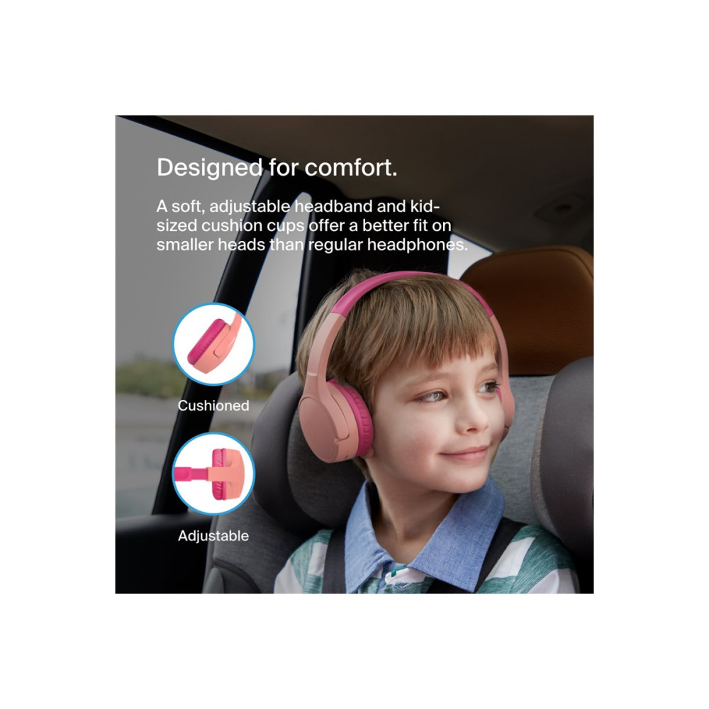 Produktbild för Belkin SoundForm Mini - hörlurar med mikrofon - 3,5 mm kontakt