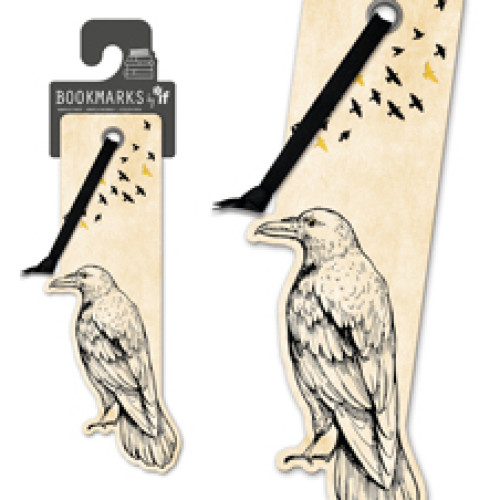 If plc Quirky Bookmarks - Crow