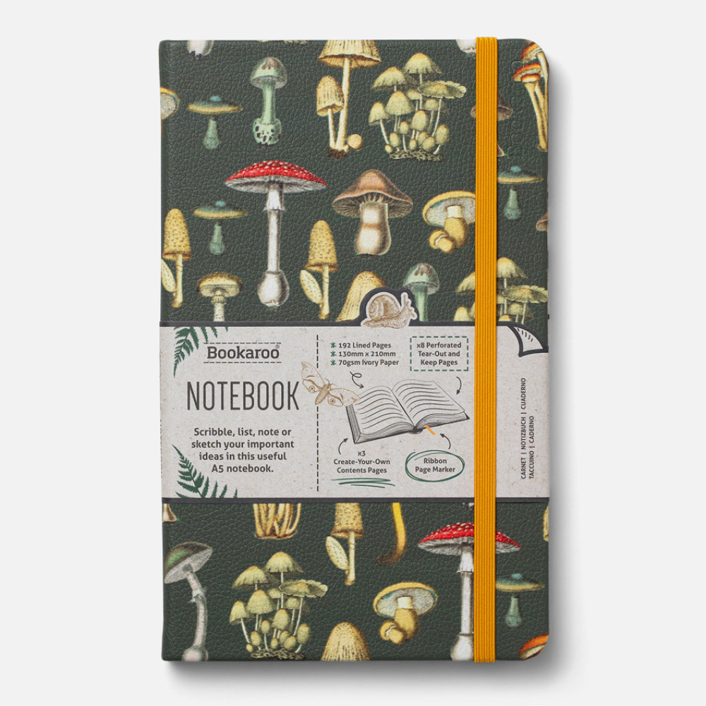 Produktbild för Bookaroo A5 Journal - Botanical Mushroom