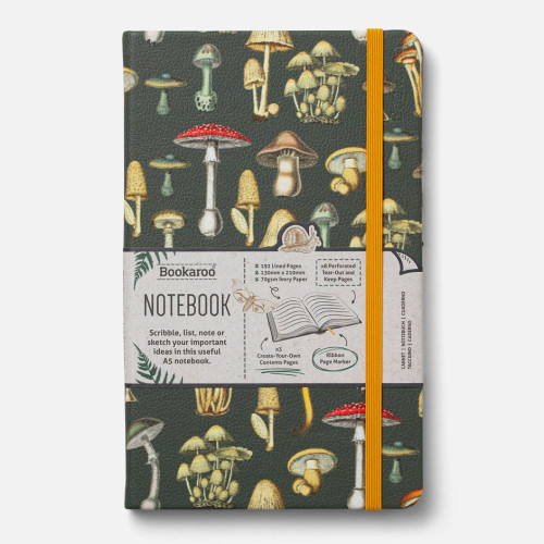 If plc Bookaroo A5 Journal - Botanical Mushroom