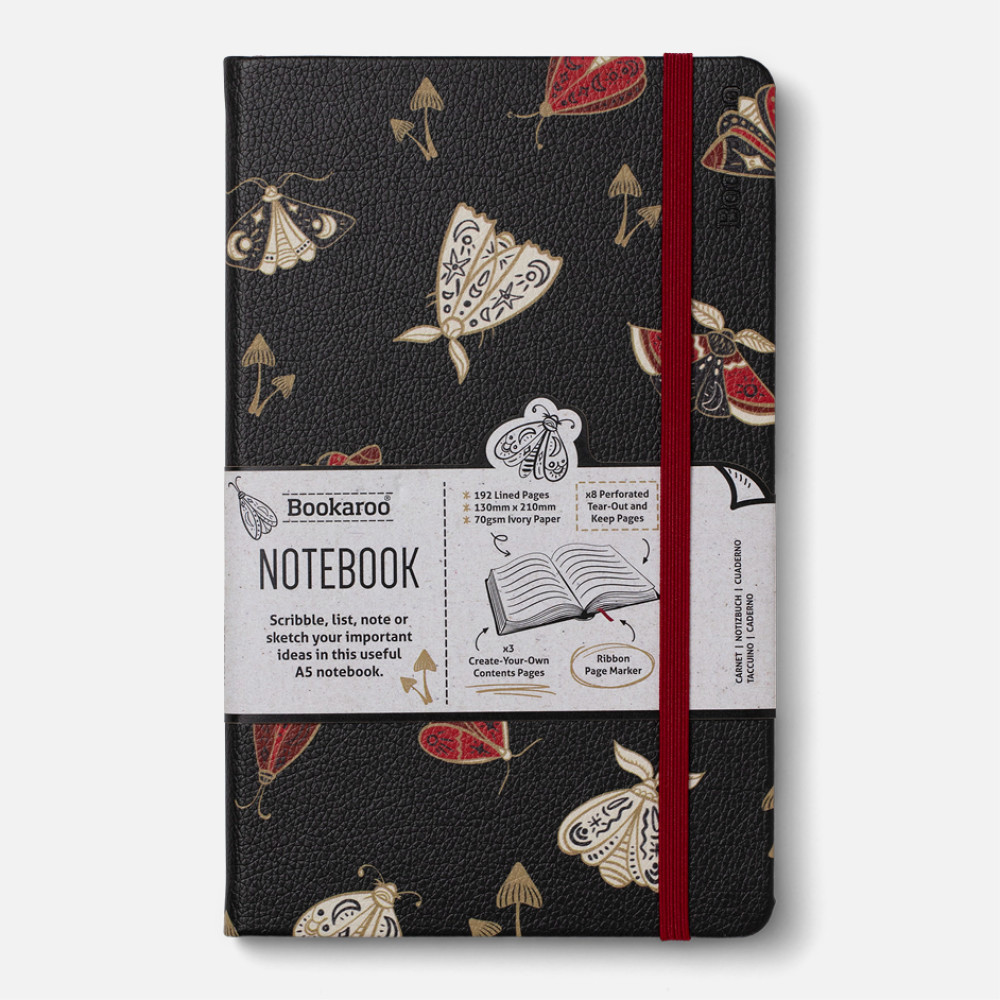 Produktbild för Bookaroo A5 Journal - Moths