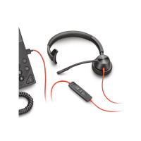 Produktbild för HP Poly Blackwire 3315 - headset - 3,5 mm kontakt, USB-C